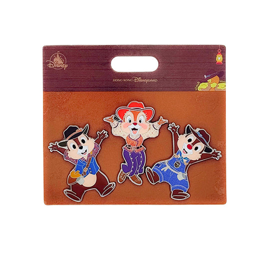 "Pre-Order" HKDL - Clarice, Chip & Dale Pin set of 3, Chip ’n’ Dale Grizzly Gulch 2026