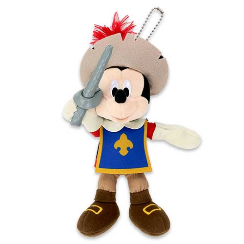 "Pre-Order" TDR - Mickey Plush Bag Keychain, The Three Musketeers