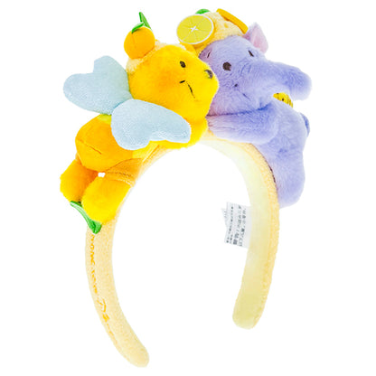"Pre-Order" HKDL - Winnie the Pooh and Lumpy Plush Headband "Winnie The Pooh Lemon Honey Collection"
