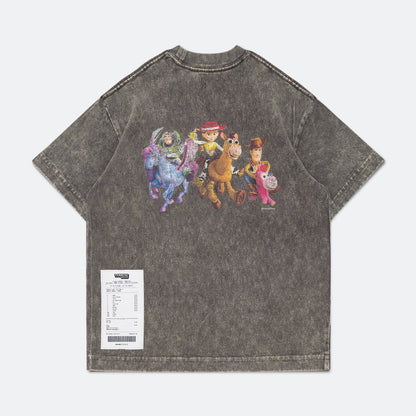 “Pre-order” HKDL - PONY RIDERS WASHED GRAPHIC BOXY TEE for Adults, TOY STORY X GROCERY 2026