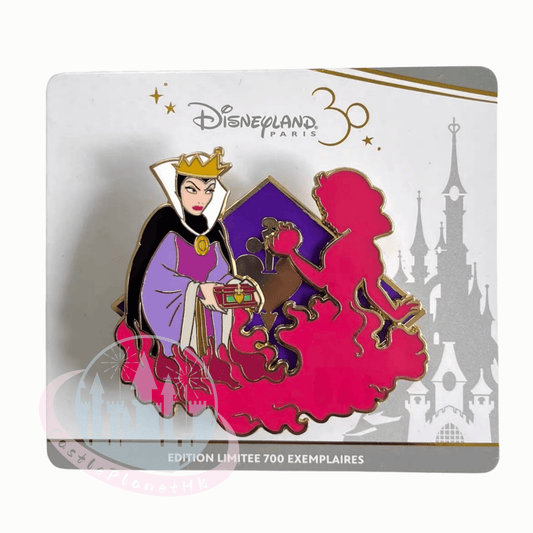"Pre-Order" DLRP - Evil Queen and Snow White Limited Edition pin, Villains and Silhouettes in Flames 2025
