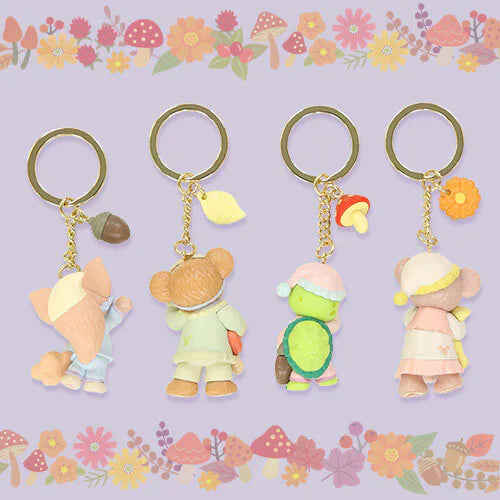 "Pre-Order" TDR - Duffy and Friends Figure Keychain - Set of 4 (Fall’s Sound Invitations)