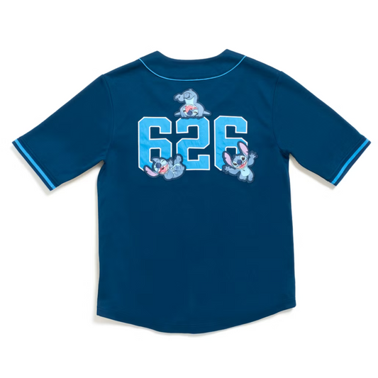 "Pre-Order" HKDL - Stitch Baseball Jersey For Adults, Lilo & Stitch