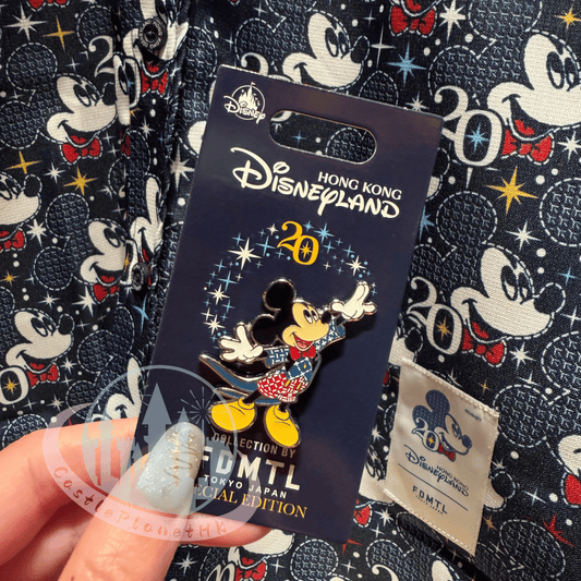 "Pre-Order" HKDL - Mickey Mouse Pin, FDMTL Collection (HKDL 20th Anniversary Grand)