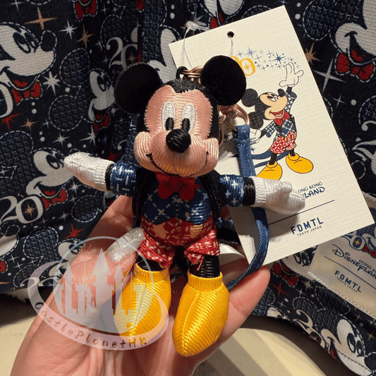 "Pre-Order" HKDL - Mickey Mouse Plush Keychain, FDMTL Collection (HKDL 20th Anniversary Grand)