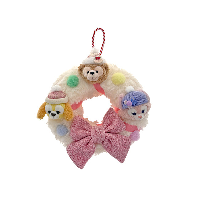 “Pre-order” HKDL - Duffy, CookieAnn and LinaBell Christmas Plush Wreath, Duffy & Friends - Christmas Party 2025