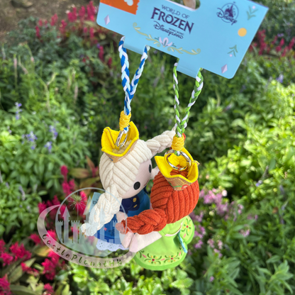 HKDL - Elsa and Anna Plush Magnet Keychain set, Frozen【Ready Stock】