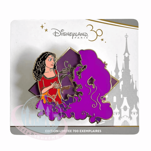 "Pre-Order" DLRP - Mother Gothel and Rapunzel Limited Edition pin, Villains and Silhouettes in Flames 2025
