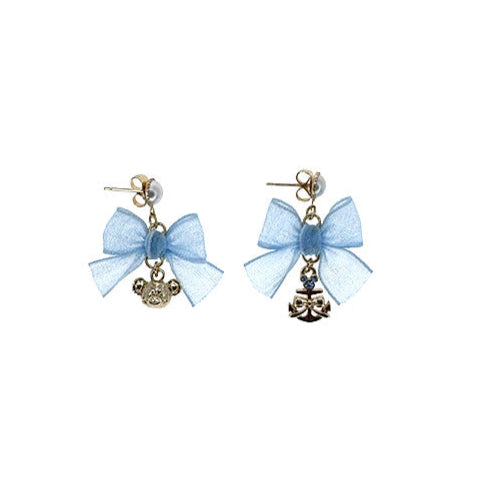 "Pre-Order" HKDL - Duffy Mesh Bow Earrings