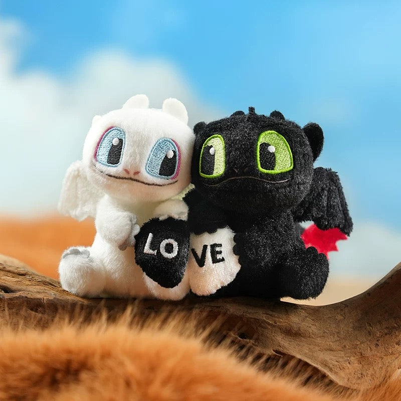 "Pre-Order" Other - POTDEMIEL Toothless & Light Fury Plush LOVE Keychain, How to Train Your Dragon