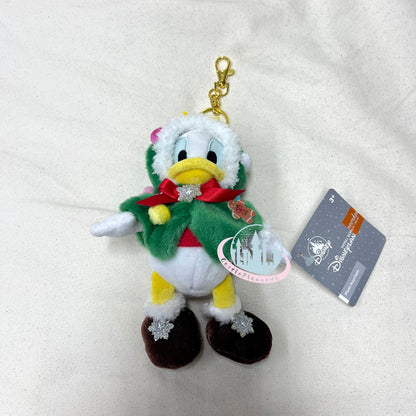 HKDL - Donald Duck Christmas Tree Fashion Plush Keychain, Disney Christmas 2025【Ready Stock】