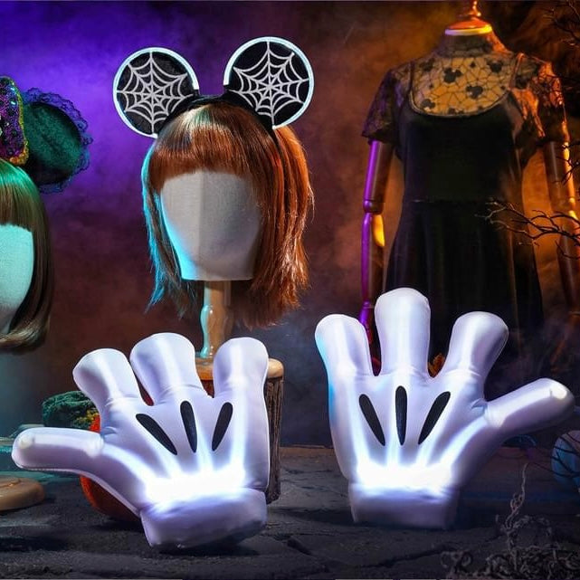 "Pre-Order" HKDL - Mickey Mouse Light-up Ears Headband and Gloves Set (Halloween 2024)