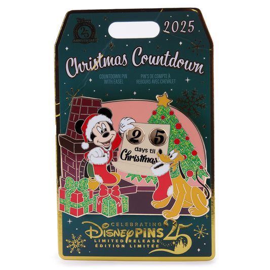 Mickey and Pluto Festive Countdown Pin