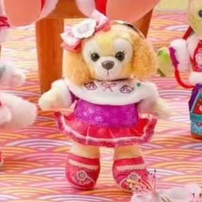 "Pre-Order" HKDL - CookieAnn Plush Bag Charm Keychain (Duffy & Friends - Chinese New Year 2025)