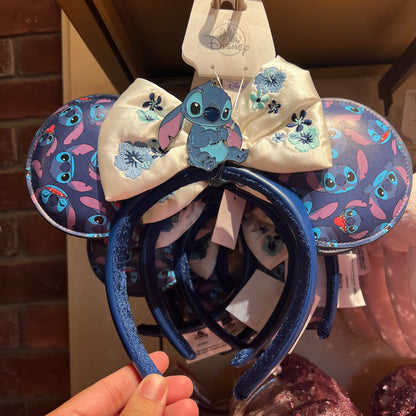"Pre-Order" HKDL/SHDR - Stitch x Minnie Mouse Ears Headband, Lilo & Stitch