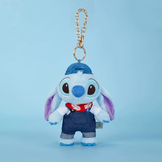 “Pre-order” SHDR - Stitch Plush Keychain, Stitch Denim Series