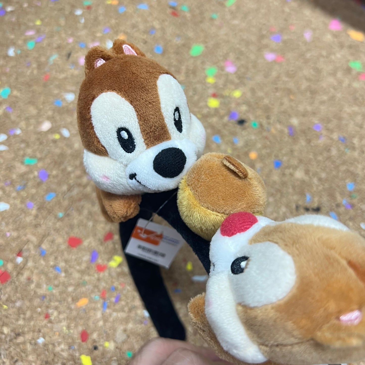 HKDL - Chip n Dale Chestnut Plush Ears Headband【Ready Stock】