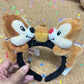 HKDL - Chip n Dale Chestnut Plush Ears Headband【Ready Stock】