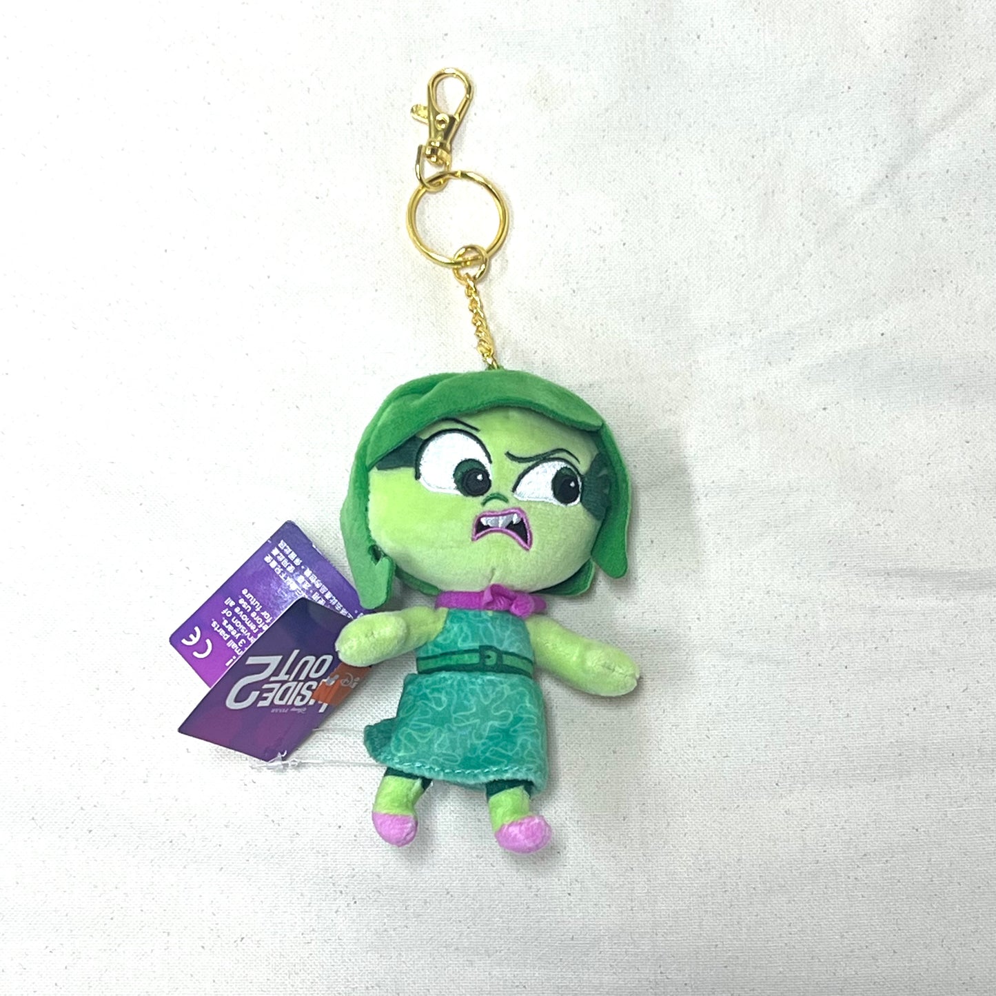 HKDL - DISGUST  Plush Keychain (Inside Out 2)【Ready Stock】