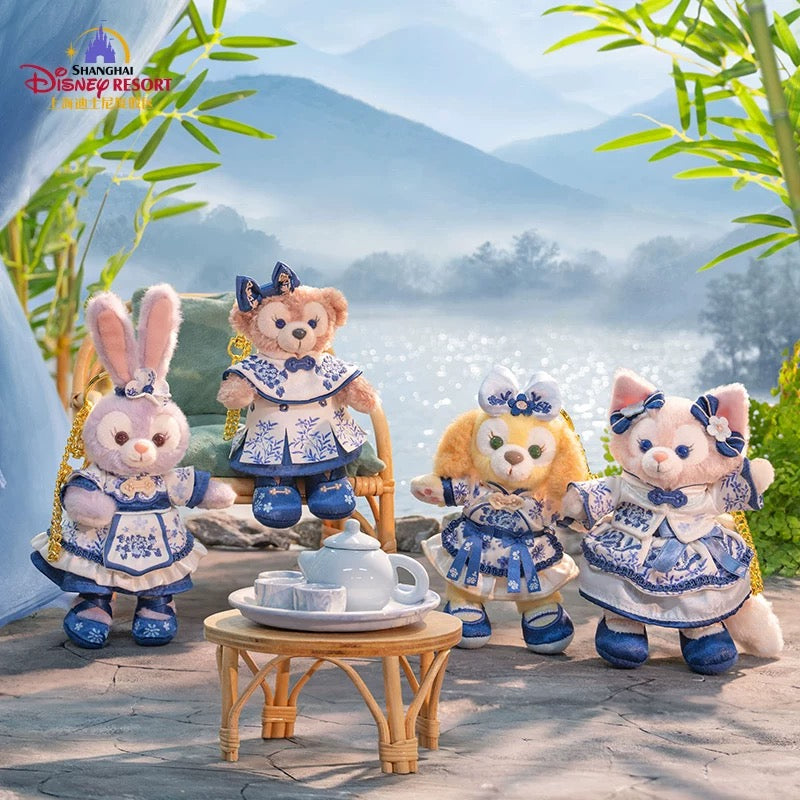 “Pre-order” SHDR - ShellieMay Plush Bag Charm Keychain, Duffy & Friends Blue and white series