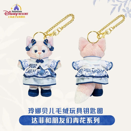 “Pre-order” SHDR - LinaBell Plush Bag Charm Keychain, Duffy & Friends Blue and white series