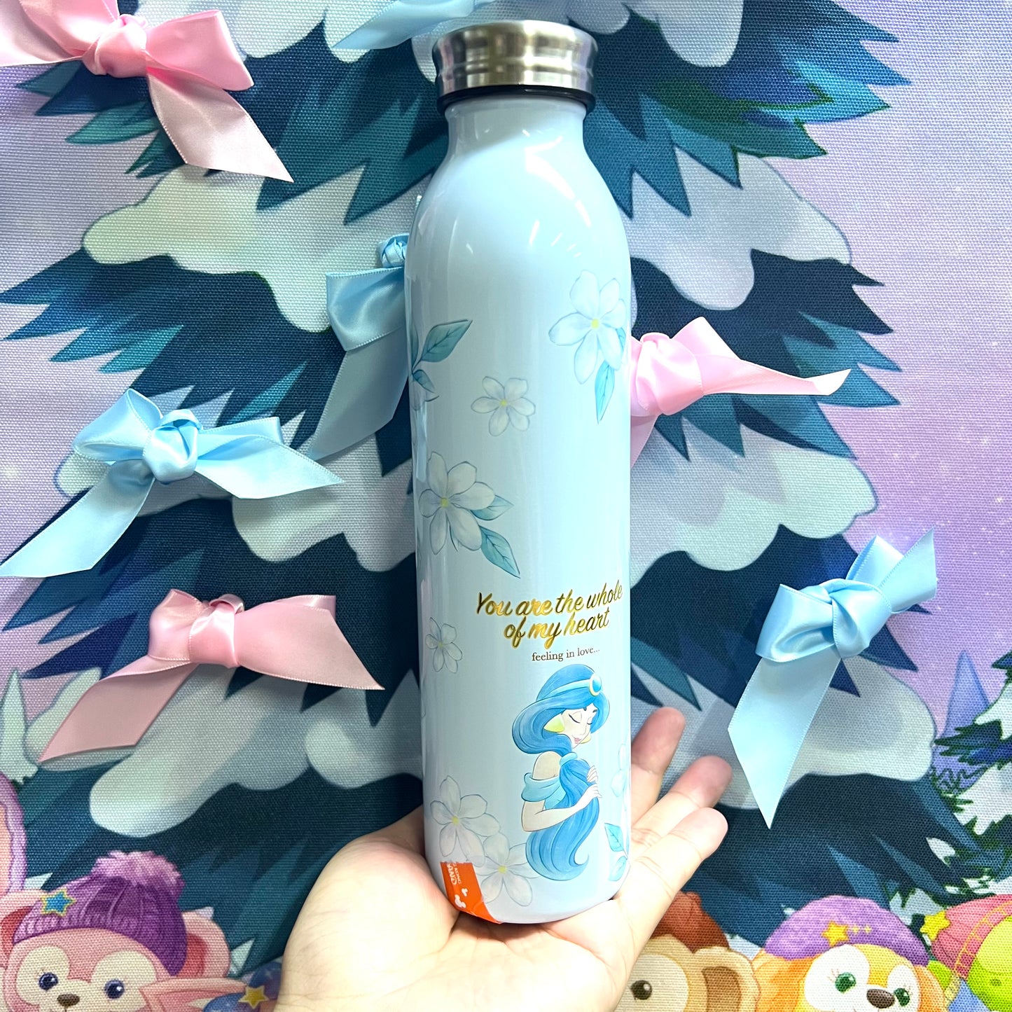 HKDL - Aladdins Jasmine Stainless Steel Water Bottle "You are the whole of my heart"【Ready Stock】