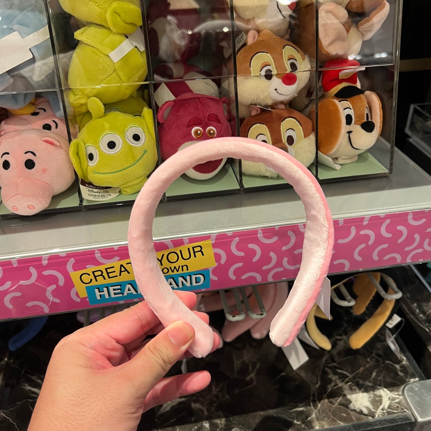 HKDL - Pink Headband (Disney Personalized Headband) - Create Your Own Headband【Ready Stock】