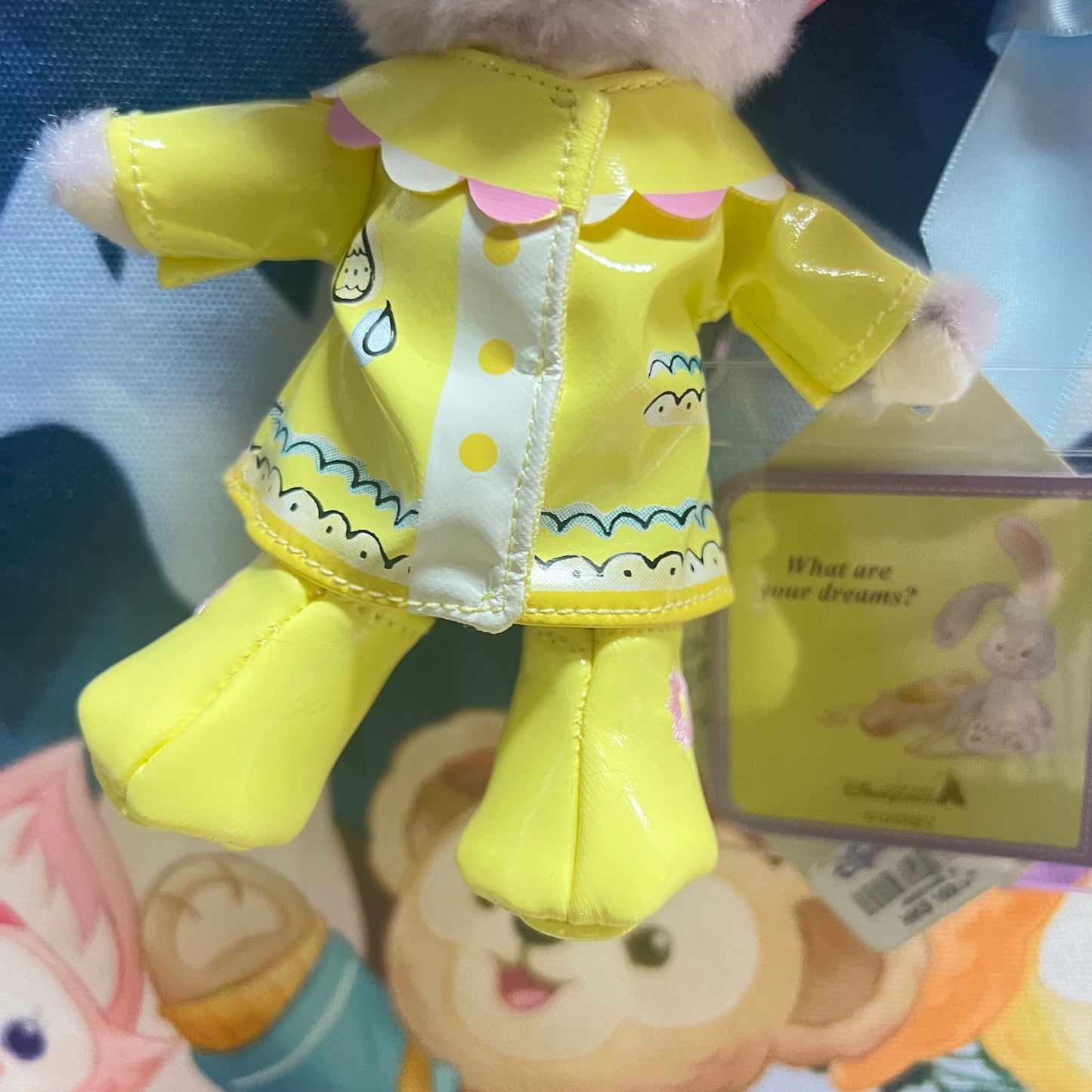 HKDL - StellaLou Raincoat Plush Bag Charm Keychain【Ready Stock】