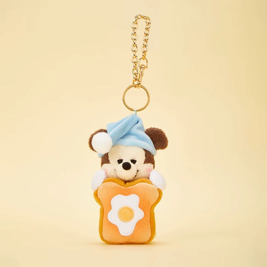 “Pre-order” SHDR - Mickey Mouse Plush Bag Charm Keychain, Sweetheart Breakfast series