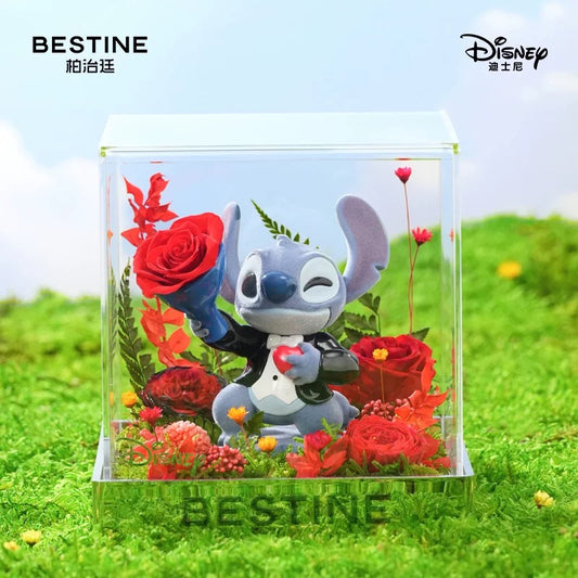 "Pre-Order" SHDR - Stitch Preserved Rose Flowers (Disney X BESTINE)