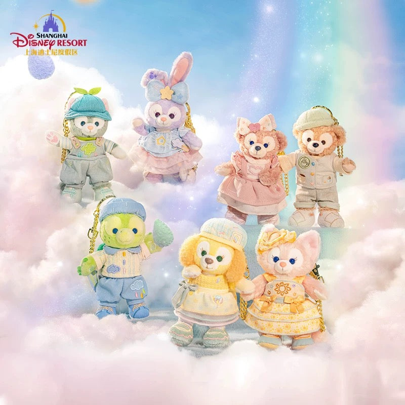 “Pre-order” SHDR - ShellieMay Plush Bag Charm Keychain, Duffy & Friends Natural Colors series