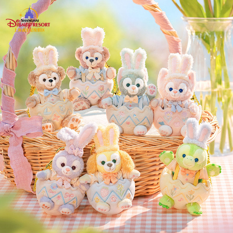 “Pre-order” SHDR - LinaBell Plush Bag Charm Keychain, Duffy & Friends Spring Easter Egg Collection 2026