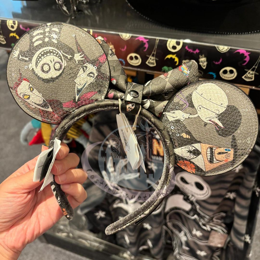 HKDL - The Nightmare Before Christmas Loungefly Ears Headband for Adults (Halloween 2024)【Ready Stock】