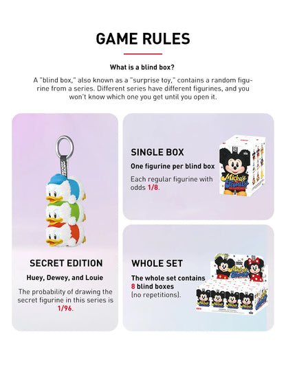 Other - POP MART Mickey Family Cute Together KeyChain Series Blind Box, popmart【READY STOCK】