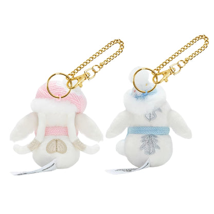 “Pre-order” SHDR - Stitch & Angel Snowman Plush Keychain Set 9cm, Christmas 2024
