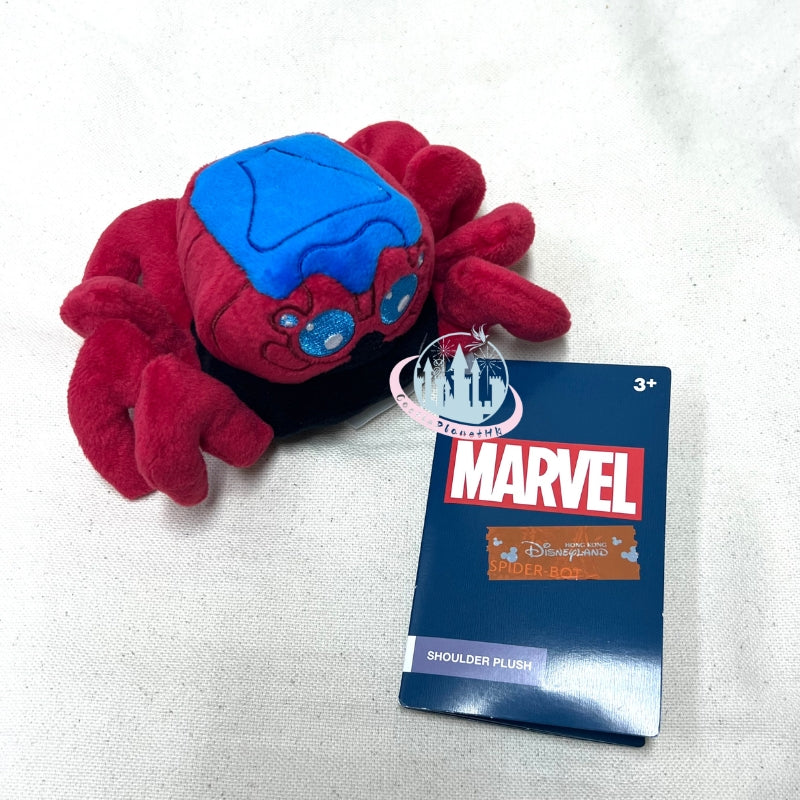 HKDL - Spider Bot Magnetic Shoulder Pal Plush, MARVEL - Spider Man【Ready Stock】