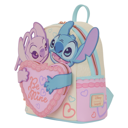 "Pre-Order" HKDL - Stitch & Angel Be Mine  Loungefly Mini Backpack, Lilo & Stitch