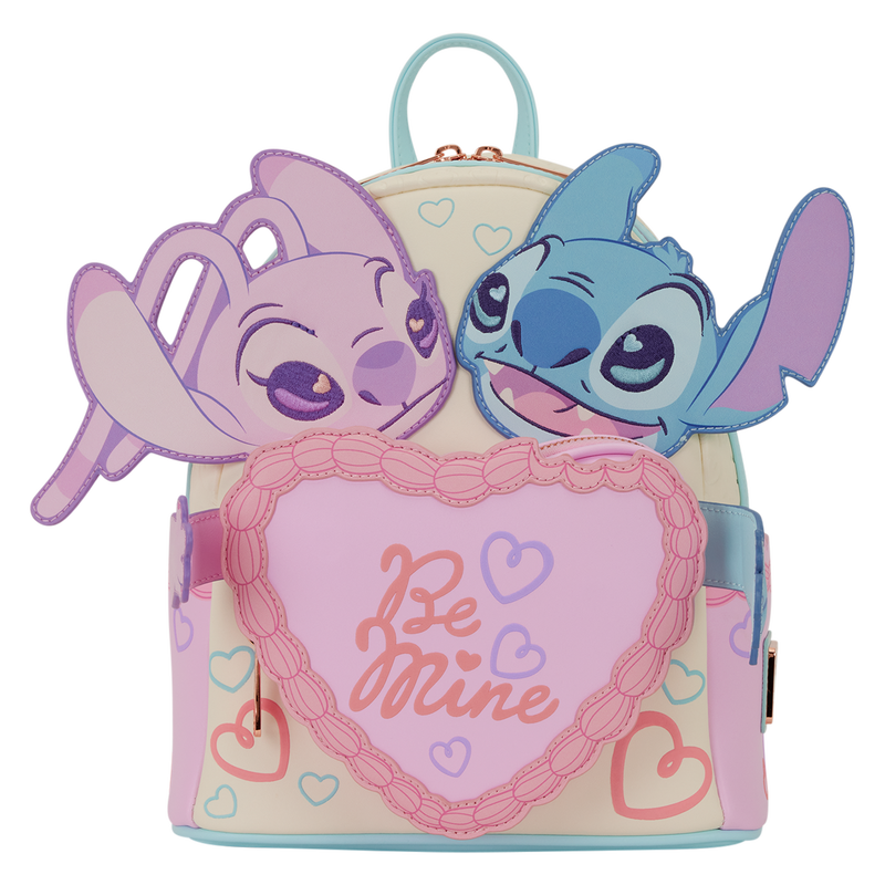 "Pre-Order" HKDL - Stitch & Angel Be Mine  Loungefly Mini Backpack, Lilo & Stitch