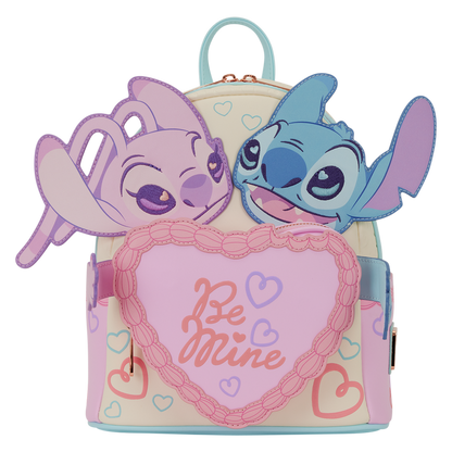 "Pre-Order" HKDL - Stitch & Angel Be Mine  Loungefly Mini Backpack, Lilo & Stitch
