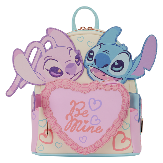 "Pre-Order" HKDL - Stitch & Angel Be Mine  Loungefly Mini Backpack, Lilo & Stitch