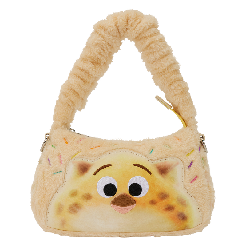 "Pre-Order" HKDL - Officer Clawhauser Cotton Candy Plush Cosplay Loungefly Crossbody Bag, Zootopia 2