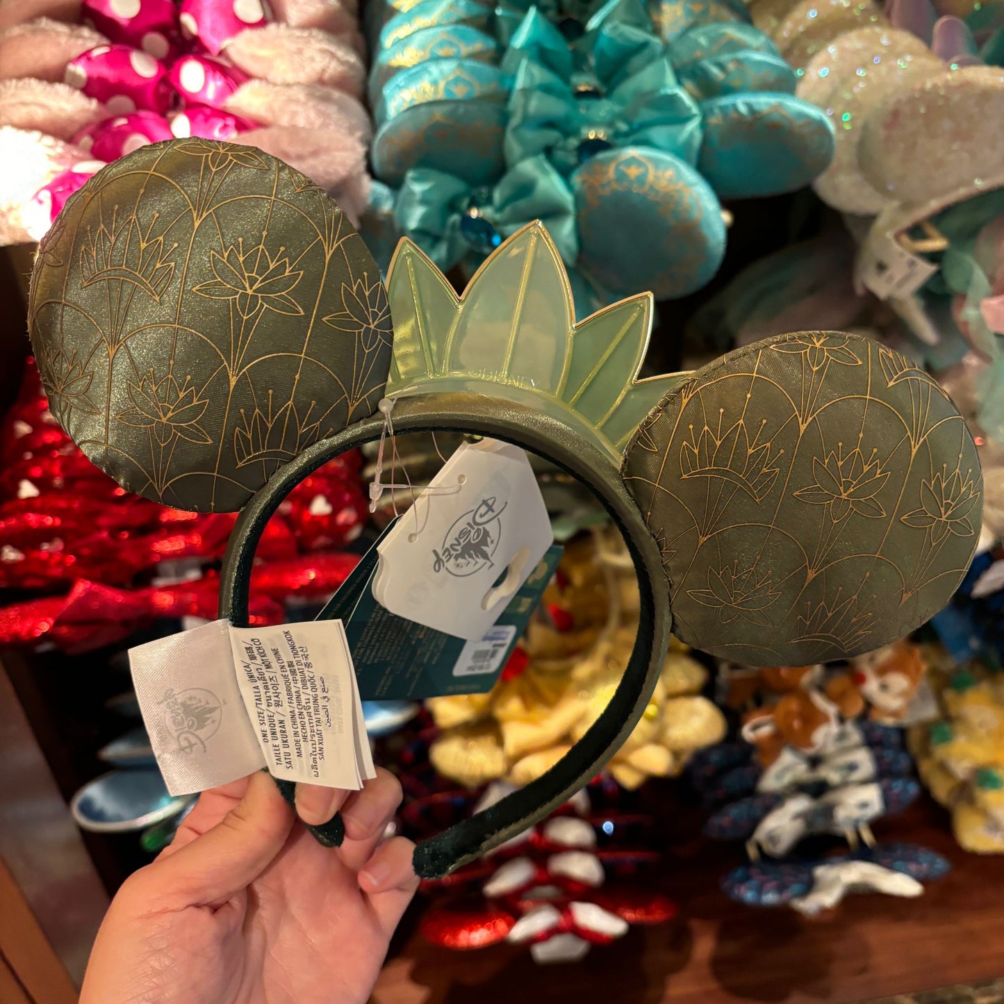 HKDL - Tiana Ears Headband for Adults, The Princess and the Frog 【Ready Stock】