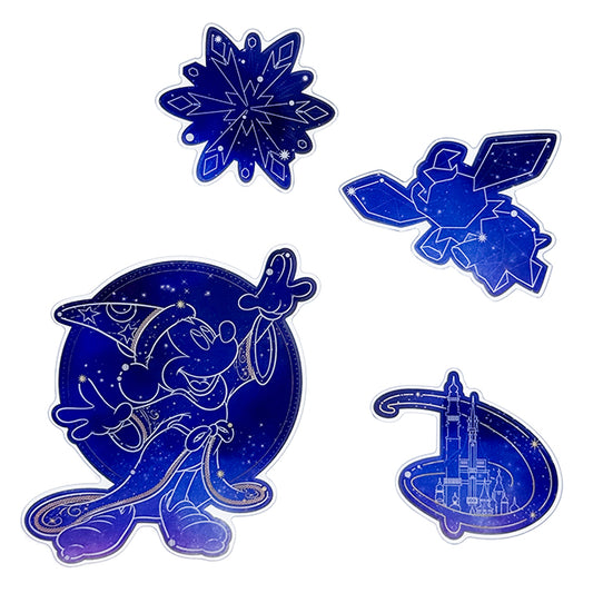 "Pre-Order" HKDL - Sorcerer Mickey Magnet Set of 4 (Sorcerer Mickey 2025)