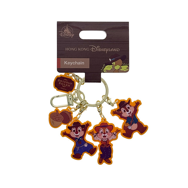 "Pre-Order" HKDL - Multi-charm Acrylic Keychain, Chip ’n’ Dale Grizzly Gulch 2026
