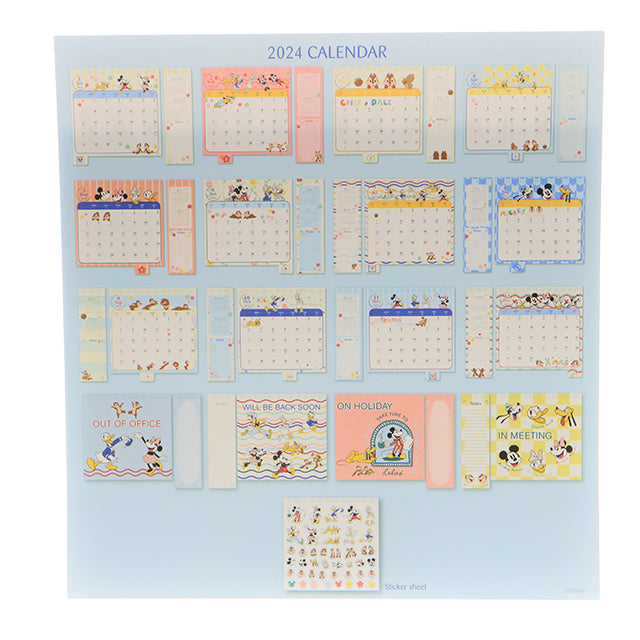 HKDL - Mickey Mouse and Friends 2024 Calendar【Ready Stock】