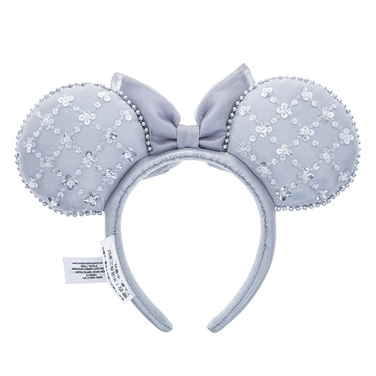 “Pre-order” HKDL - Minnie Mouse Holographic Beaded Bow ear Headband for Adults