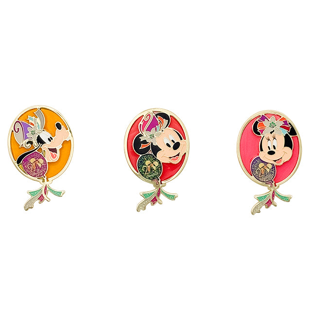 HKDL - Mickey & Friends 2-Piece Mystery Pin Blind Pack, HKDL 20th Anniversary Grand Celebration【Ready Stock】