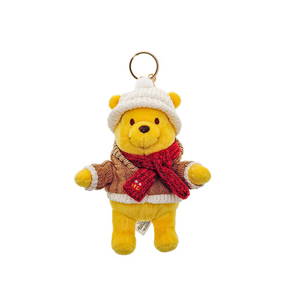 "Pre-Order" HKDL - Winnie the Pooh Plush Bag Charm, Winter Woolies 2026