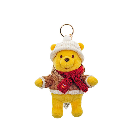 "Pre-Order" HKDL - Winnie the Pooh Plush Bag Charm, Winter Woolies 2026