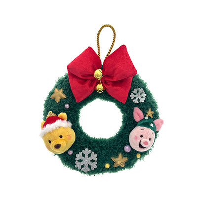 “Pre-order” HKDL - Winnie the Pooh and Piglet Christmas Plush Wreath, 2025 Christmas